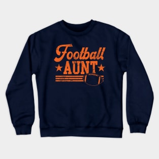 Football Aunt Auntie Crewneck Sweatshirt